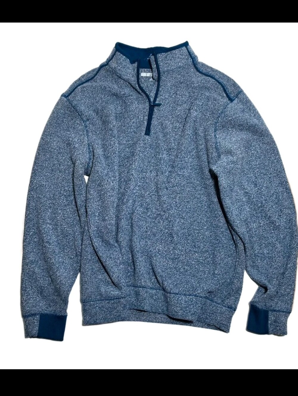 Greg Norman 1/4 zip Men's L Blue Pullover Sweater